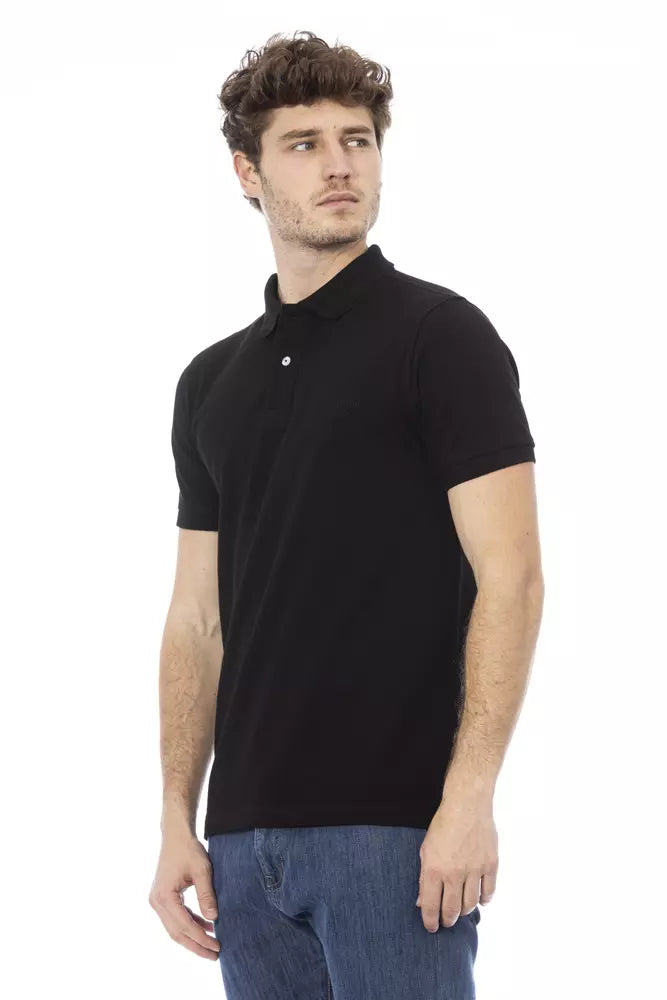 Polo Baldinini Trend en coton noir pour homme