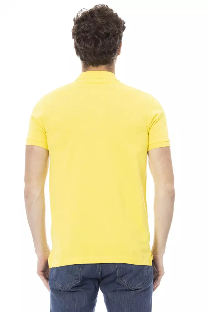 Polo homme en coton jaune tendance Baldinini