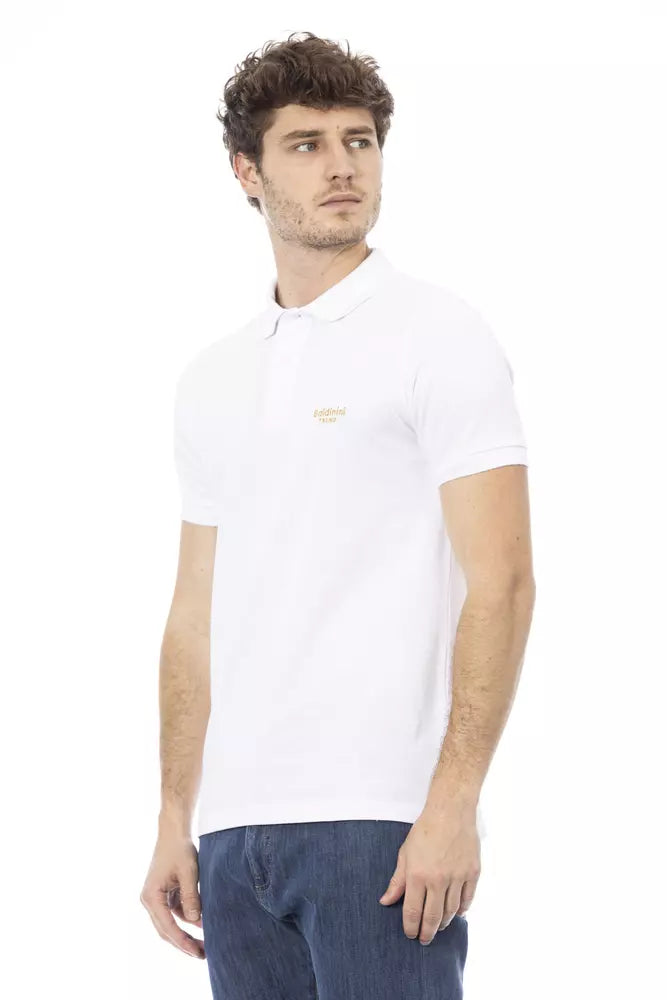 Polo homme en coton blanc tendance Baldinini