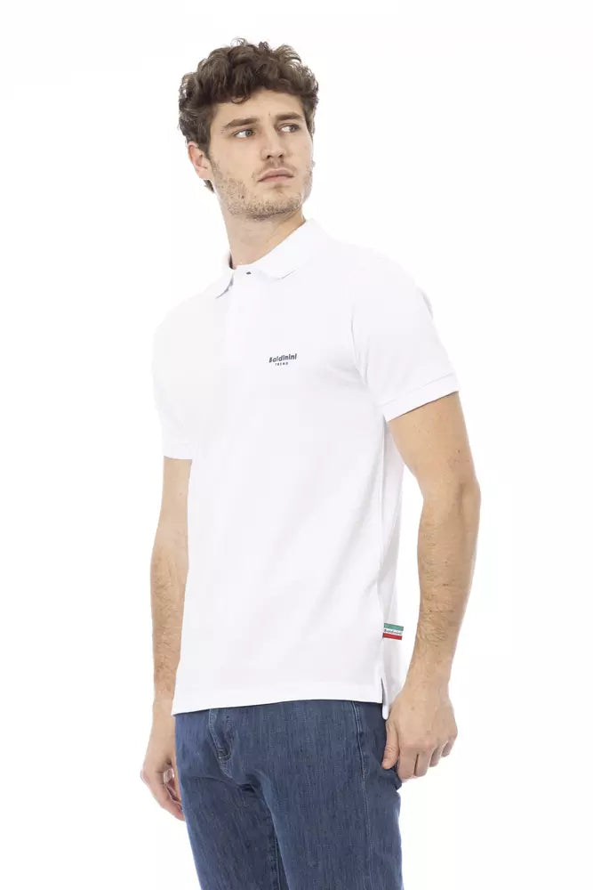Polo homme en coton blanc tendance Baldinini
