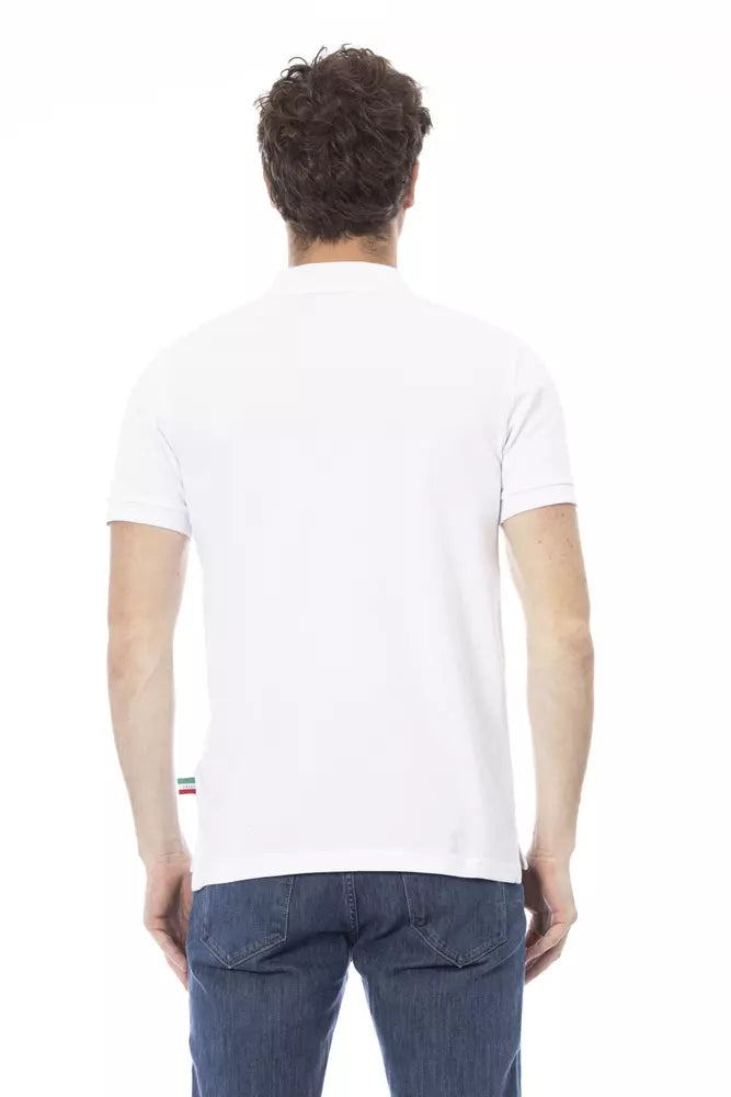 Polo homme en coton blanc tendance Baldinini
