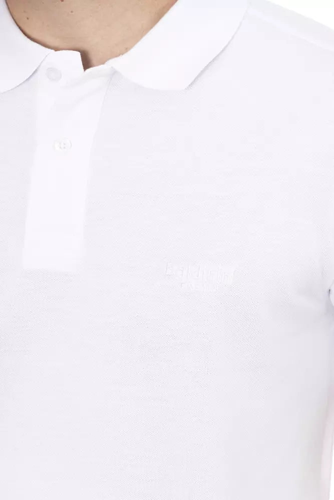 Polo homme en coton blanc tendance Baldinini