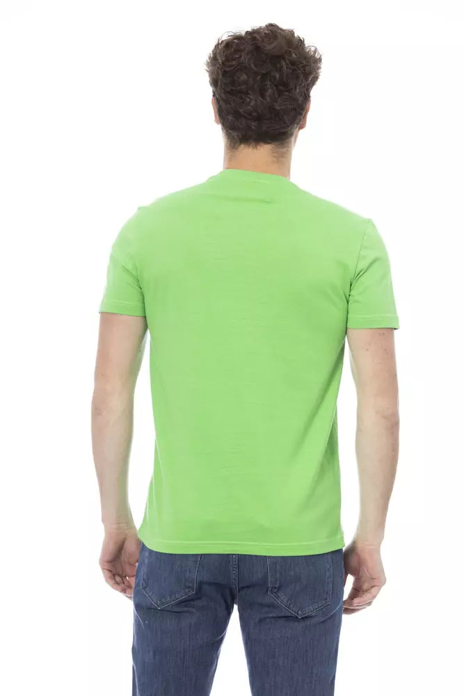 T-shirt homme en coton vert tendance Baldinini
