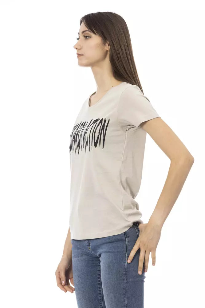 T-shirt Trussardi Action en coton beige pour femme