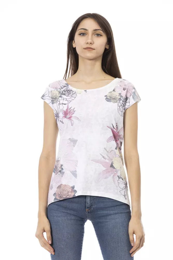 T-shirt Trussardi Action en coton blanc pour femme