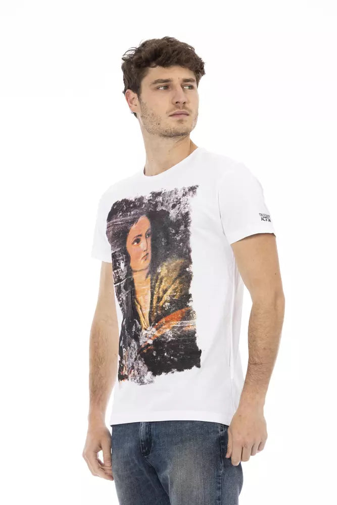 T-shirt Trussardi Action en coton blanc pour homme