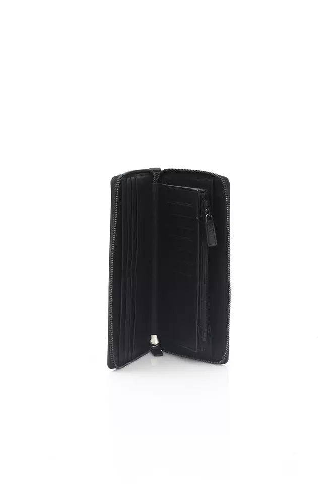 Portefeuille homme en cuir de veau noir Automobili Lamborghini
