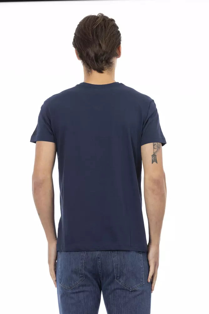 T-shirt Trussardi Action en coton bleu pour homme