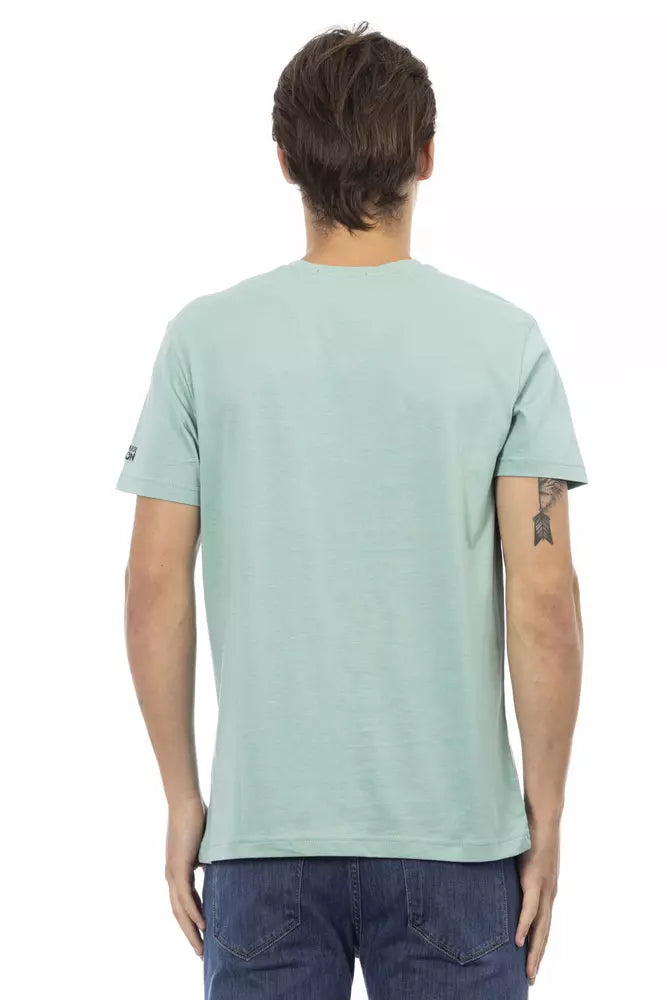 T-shirt Trussardi Action en coton vert pour homme