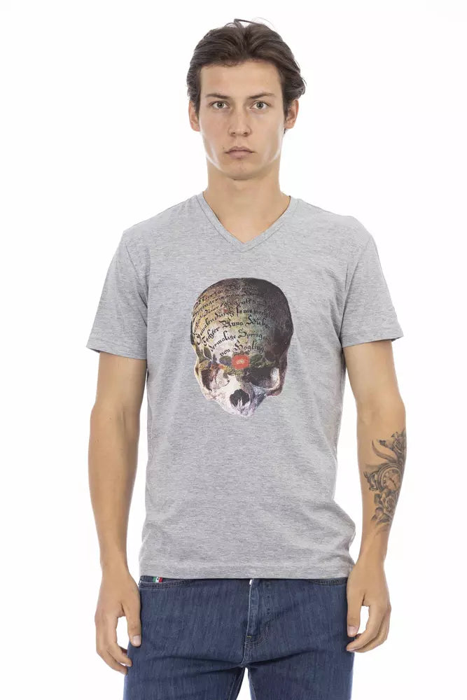 T-shirt Trussardi Action en coton gris pour homme