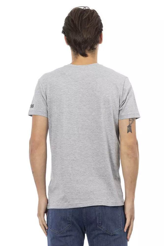 T-shirt Trussardi Action en coton gris pour homme