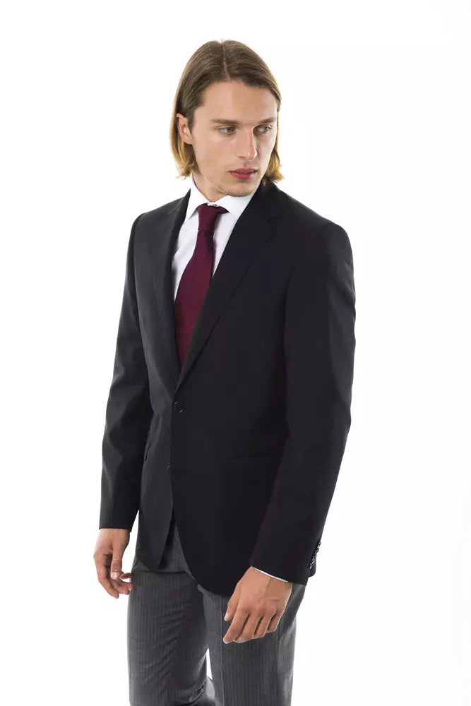 Blazer en laine noire pour homme Uominitaliani