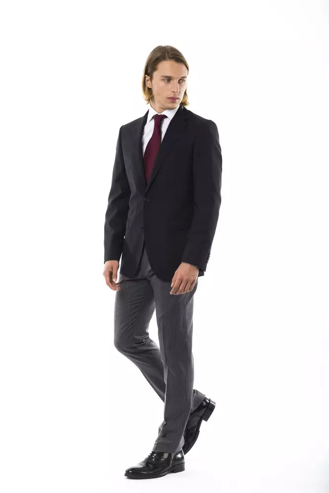 Blazer en laine noire pour homme Uominitaliani