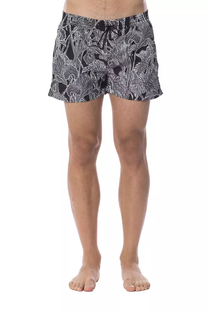 Maillot de bain homme Roberto Cavalli Sport en polyester noir