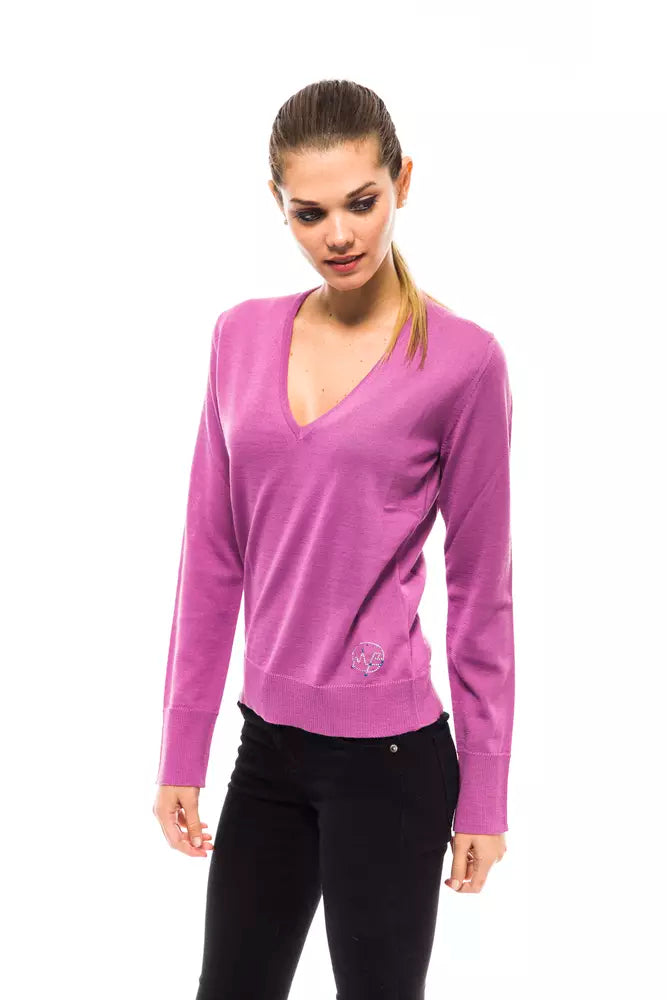 Pull femme en laine multicolore Montana Blu
