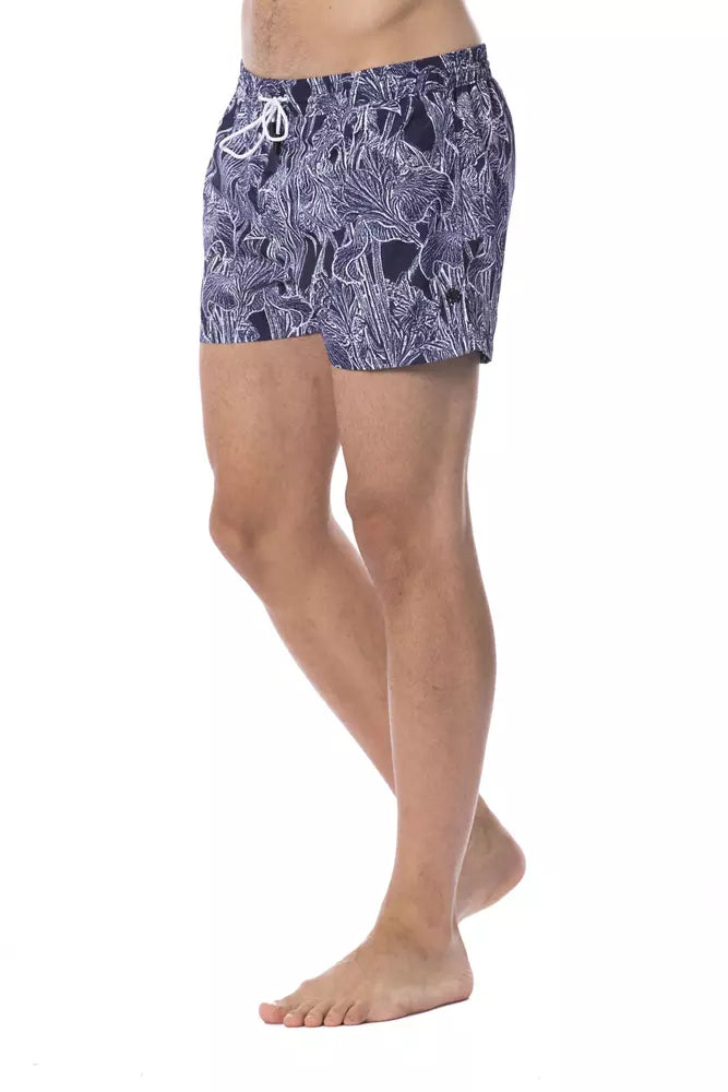 Maillot de bain homme Roberto Cavalli Sport bleu en polyester
