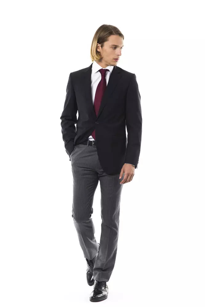 Blazer en laine noire pour homme Uominitaliani