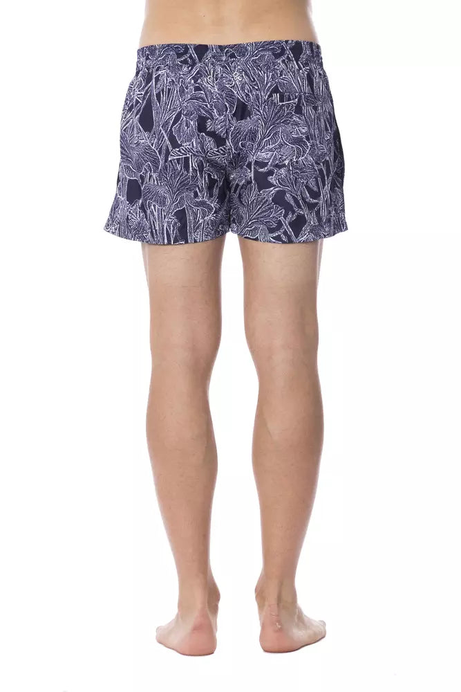 Maillot de bain homme Roberto Cavalli Sport bleu en polyester