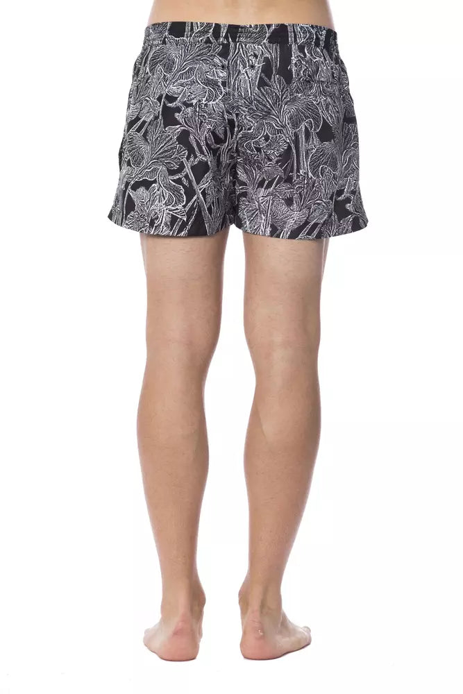 Maillot de bain homme Roberto Cavalli Sport en polyester noir