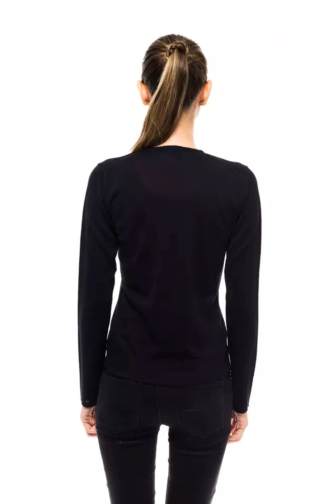 Pull en laine bleu Montana Blu pour femme