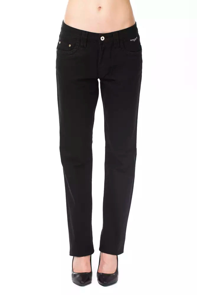 Ungaro Fever Black Cotton Women Pant by Ungaro Fever