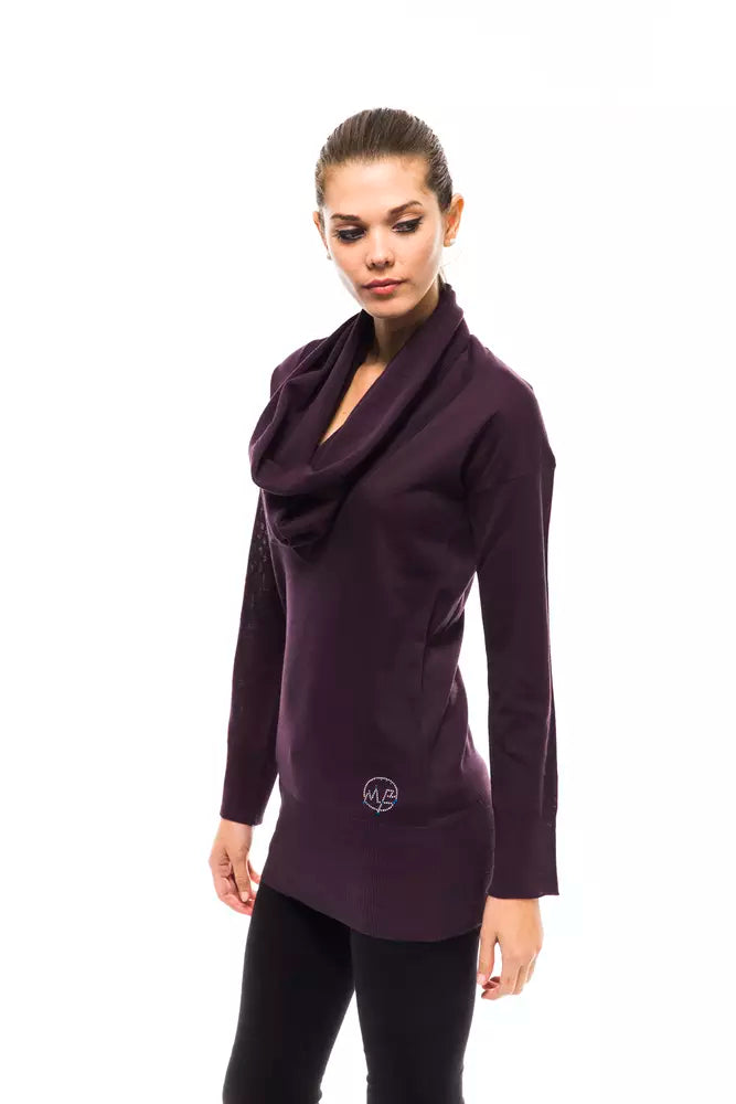 Pull femme en laine violet Montana Blu