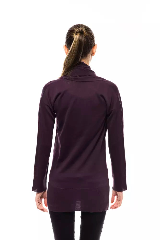 Pull femme en laine violet Montana Blu