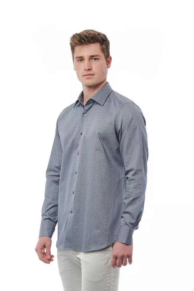 Bagutta Black Cotton Men's Shirt by Bagutta