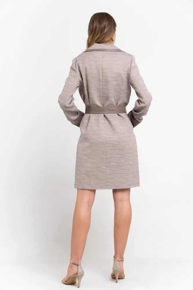 Manteau femme en coton beige Trussardi