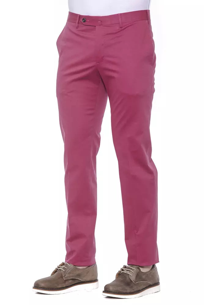 Pantalon homme en coton fuchsia PT Torino
