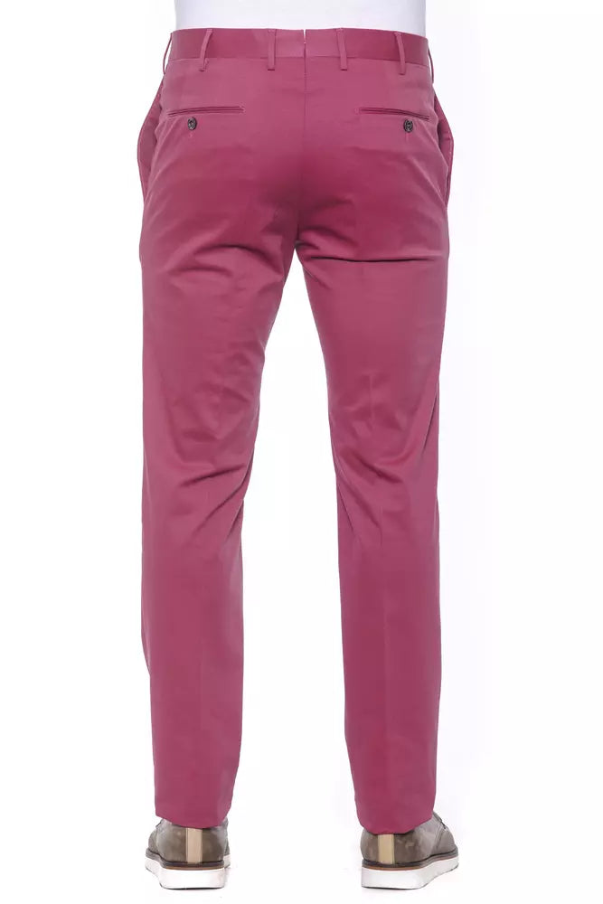 Pantalon homme en coton fuchsia PT Torino