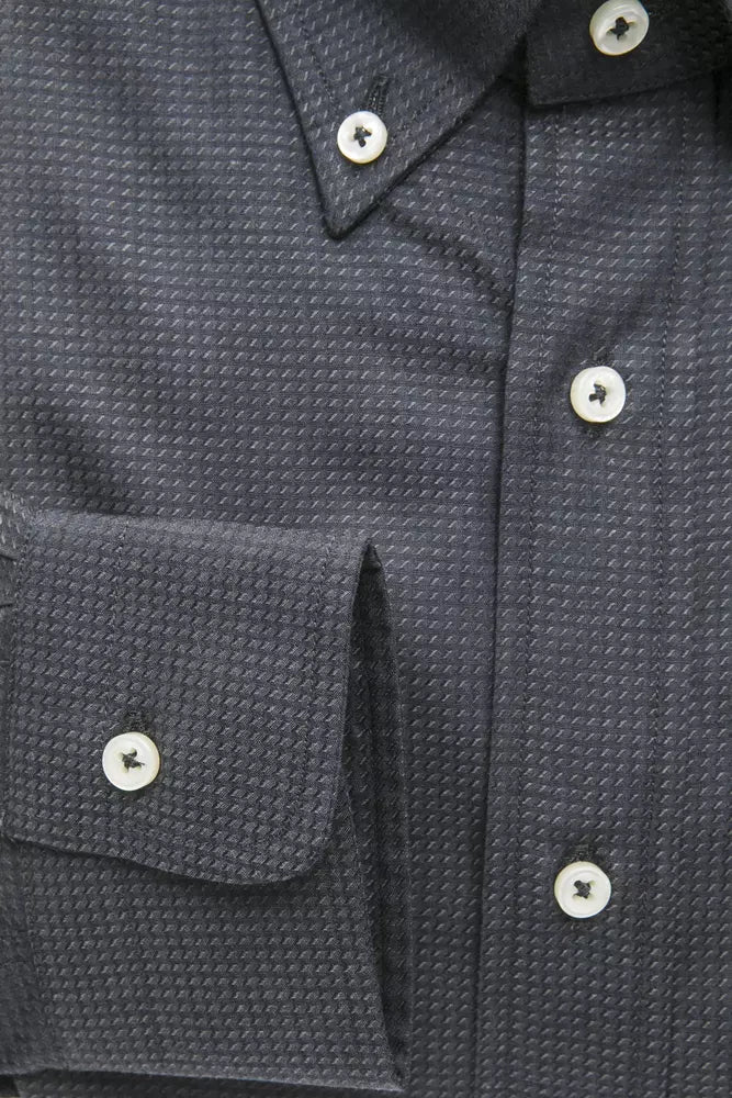 Robert Friedman Green Cotton Men Shirt by Robert Friedman