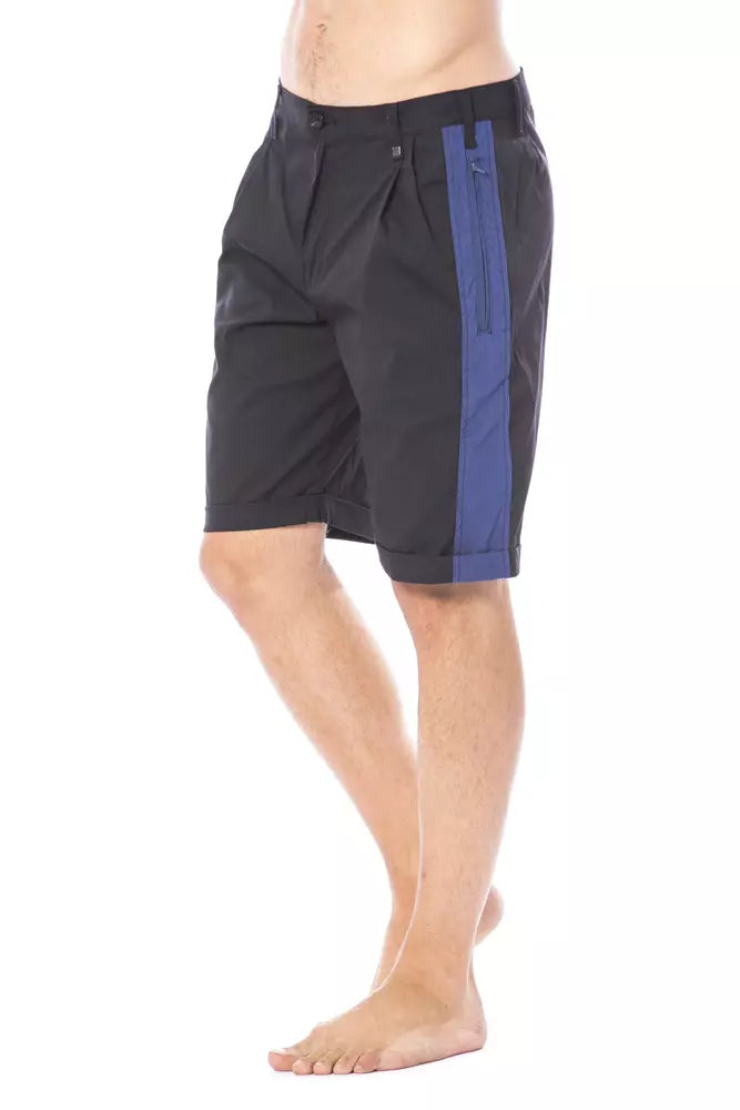 Short homme en coton noir Verri