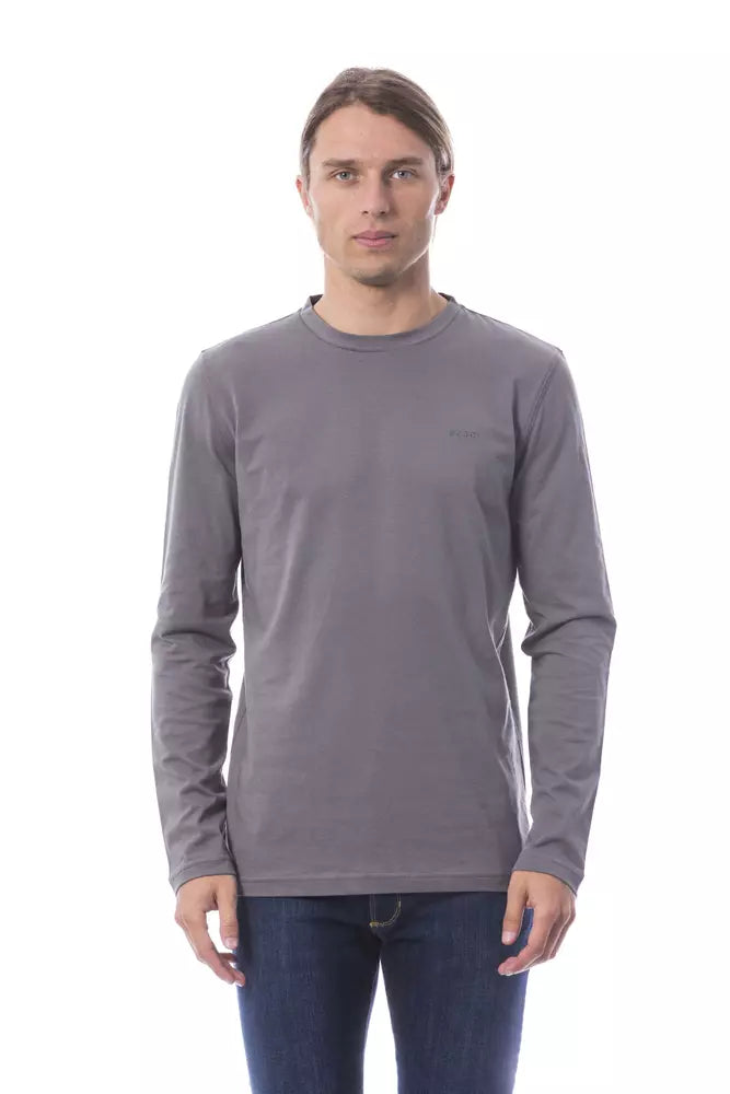 T-shirt homme en coton gris Verri