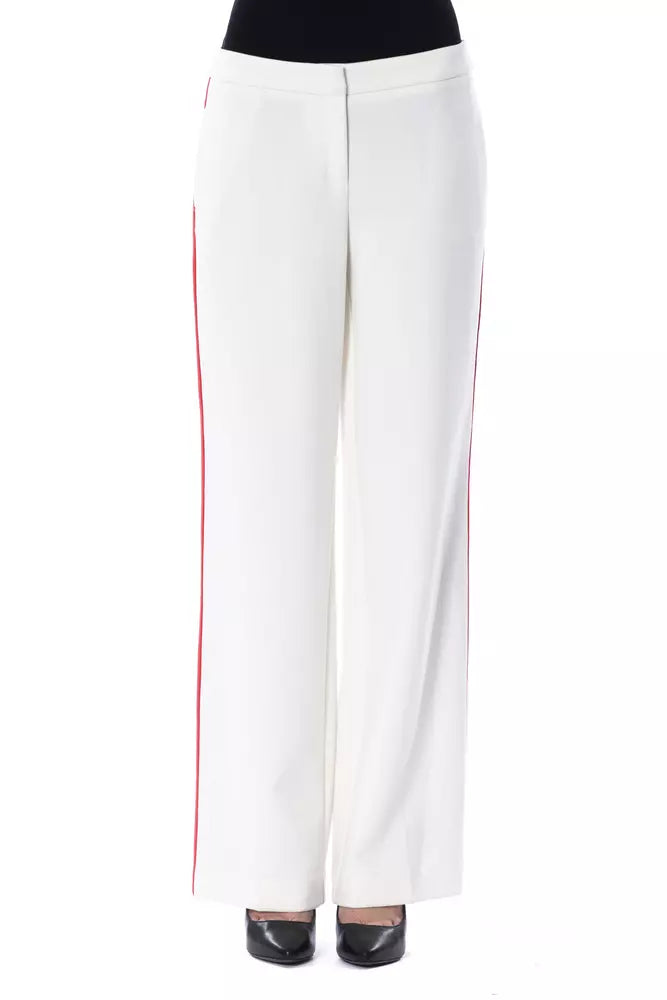 BYBLOS White Polyester Women's Pant by BYBLOS