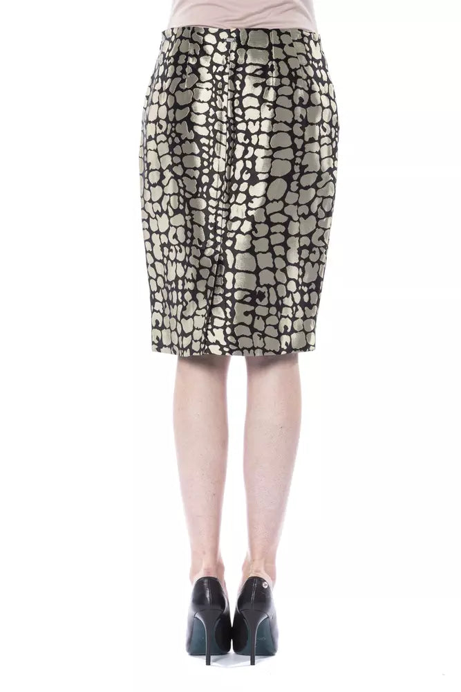 Jupe femme BYBLOS en viscose dorée