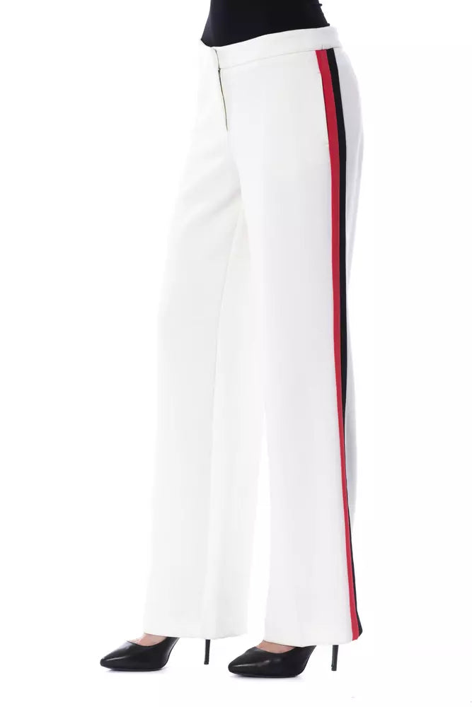 BYBLOS White Polyester Women's Pant by BYBLOS