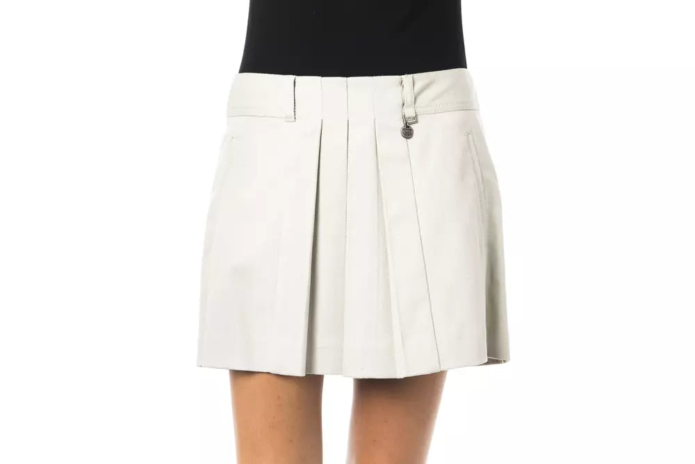 Jupe femme en coton gris BYBLOS