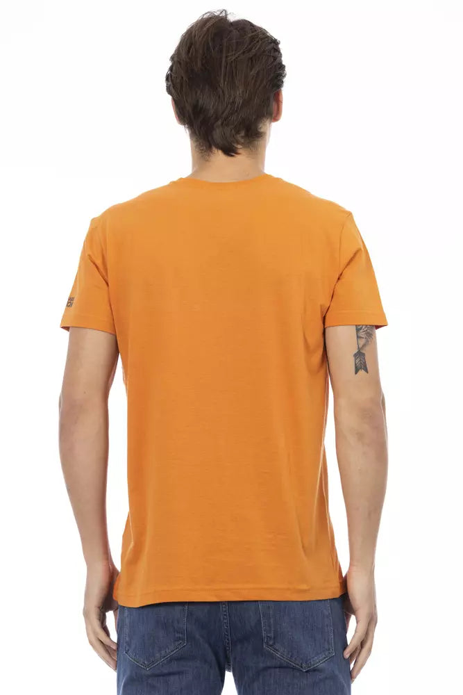T-shirt Trussardi Action en coton orange pour homme