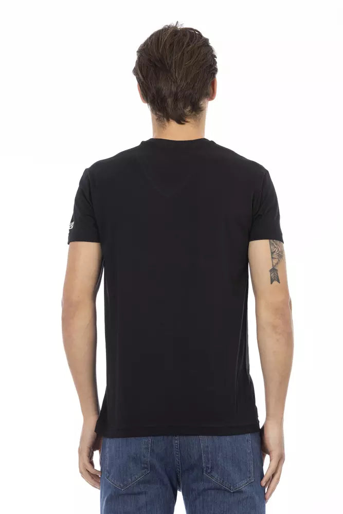 T-shirt Trussardi Action en coton noir pour homme