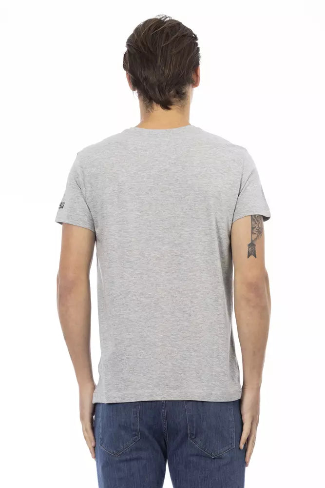 T-shirt Trussardi Action en coton gris pour homme