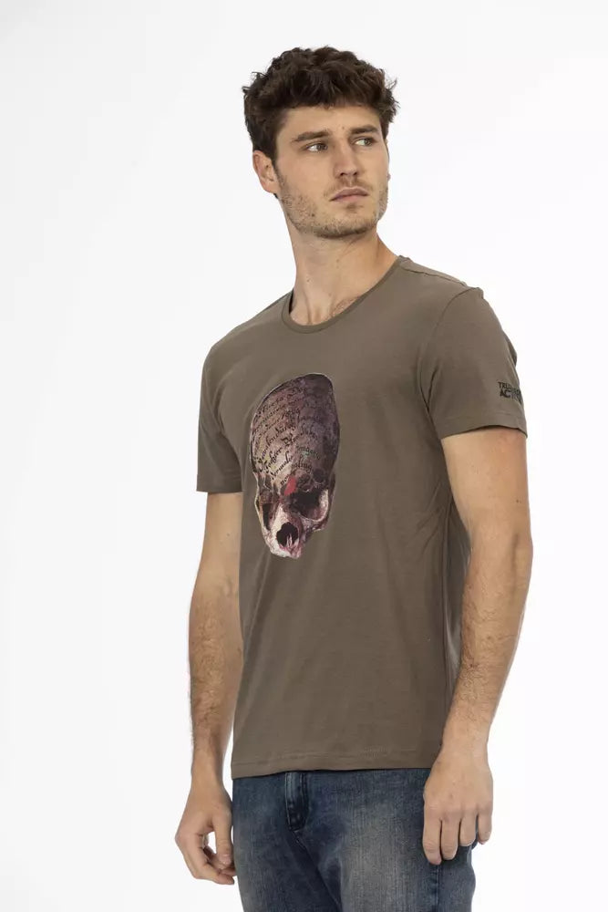 T-shirt Trussardi Action en coton marron pour homme
