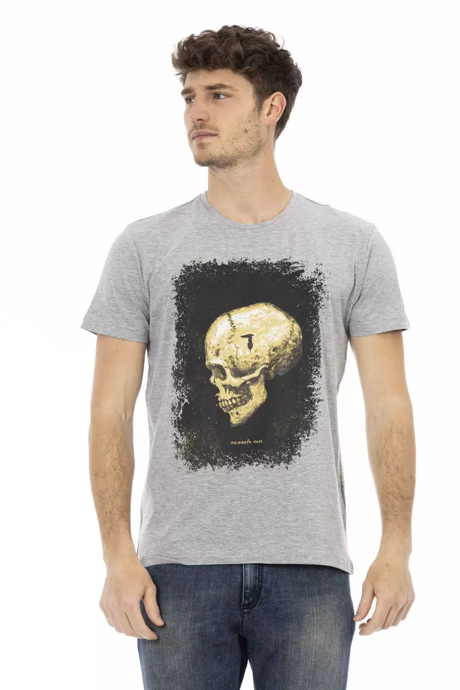 T-shirt Trussardi Action en coton gris pour homme