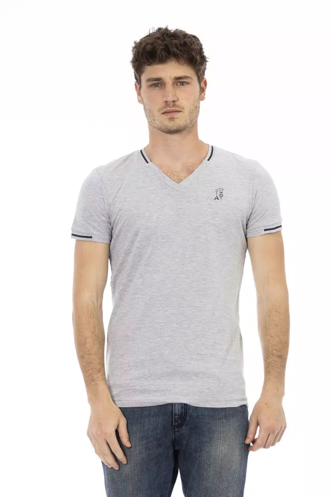 T-shirt Trussardi Action en coton gris pour homme