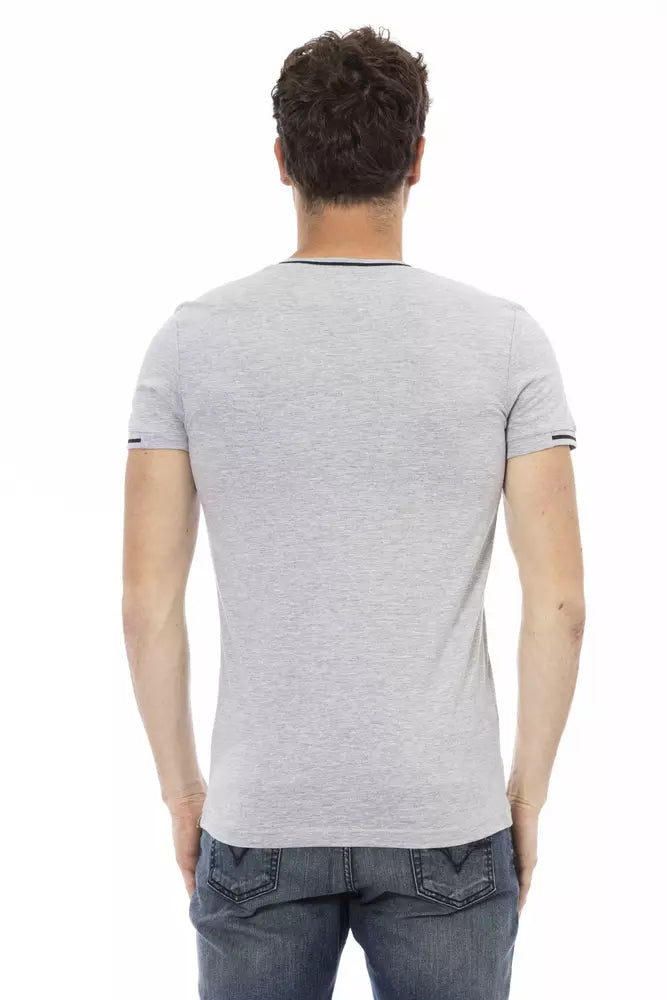 T-shirt Trussardi Action en coton gris pour homme