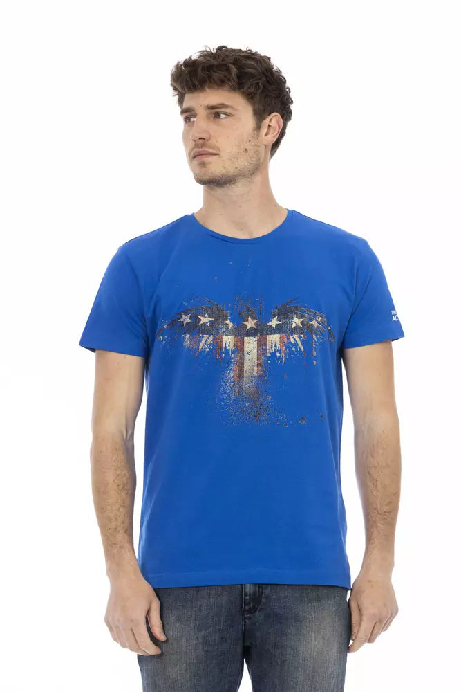 T-shirt Trussardi Action en coton bleu pour homme
