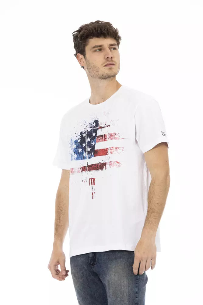 T-shirt homme Trussardi Action en coton blanc