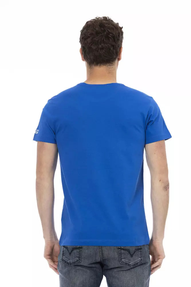 T-shirt Trussardi Action en coton bleu pour homme