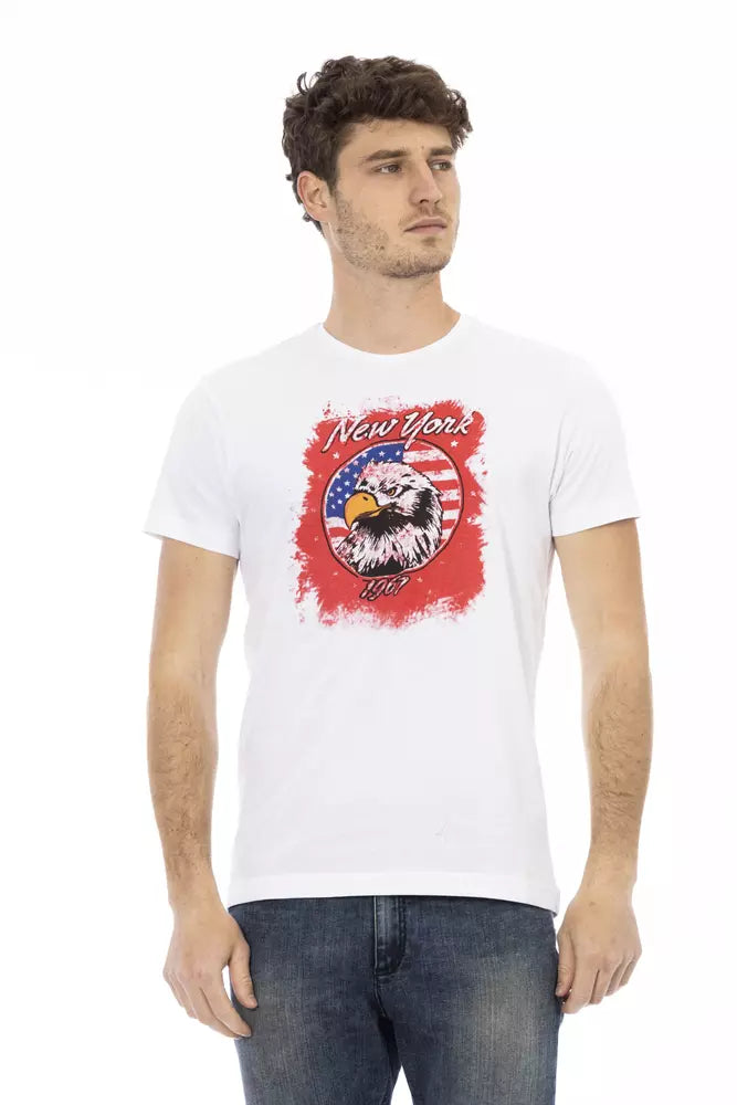 T-shirt Trussardi Action en coton blanc pour homme
