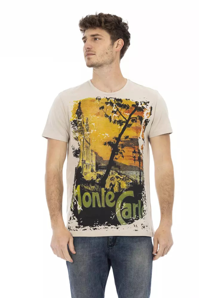 T-shirt Trussardi Action en coton beige pour homme